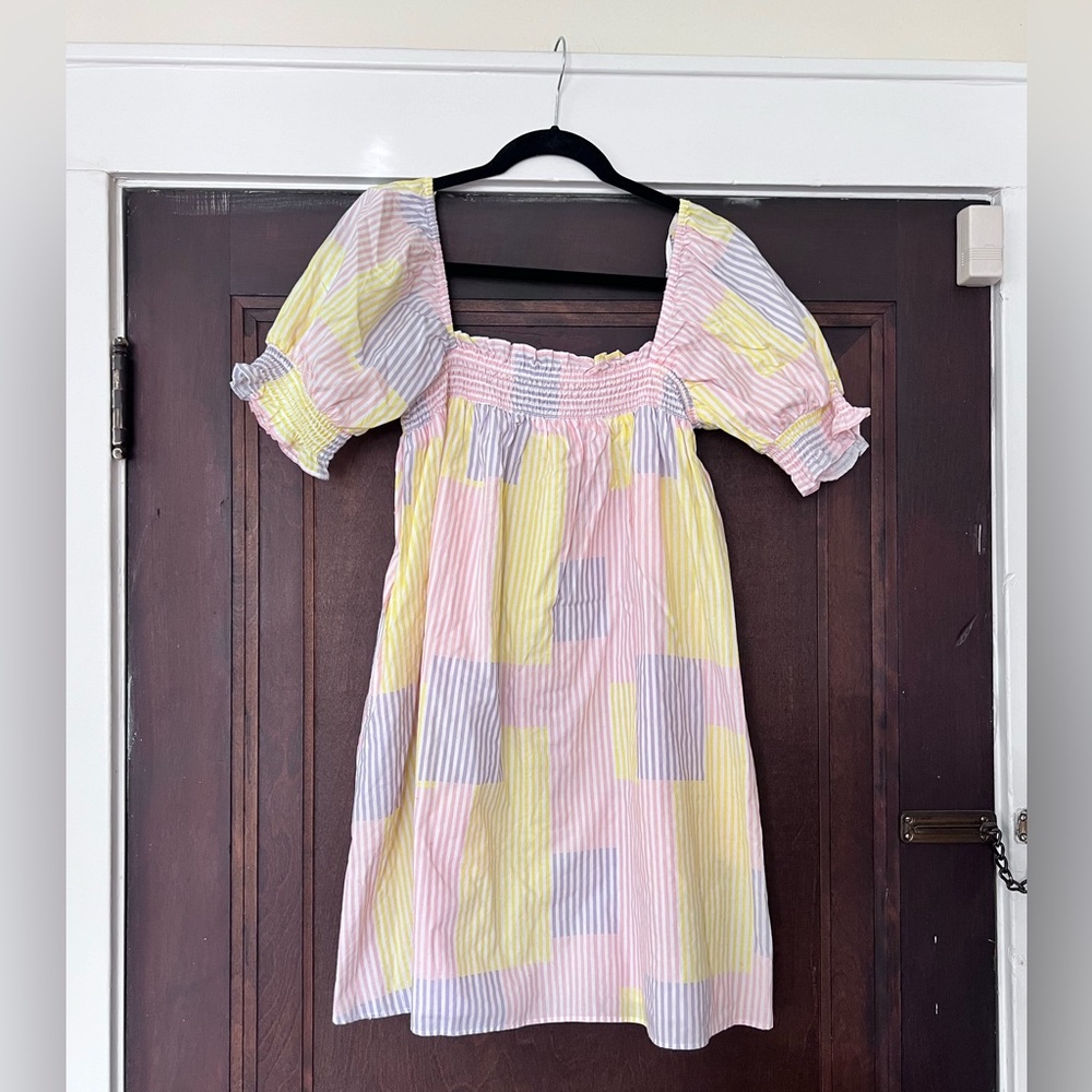Urban Outfitters puff sleeve babydoll mini dress